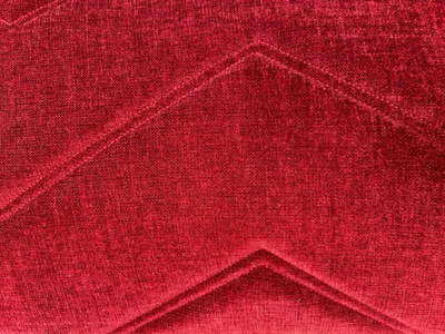 Kussen 3D ZigZag velvet maroon