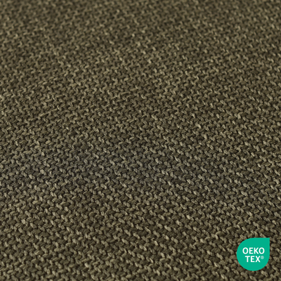 Eetkamerstoel Nora-Otis gestoffeerd - wit onderstel - met armleuningen