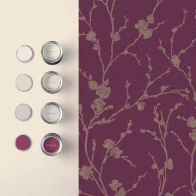 Graham &amp; Brown  vliesbehang  Meiying Mauve