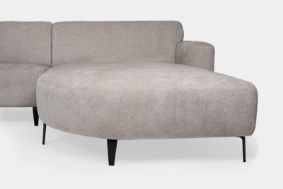 JaxxChoice hoekbank Loren lichtgrijs