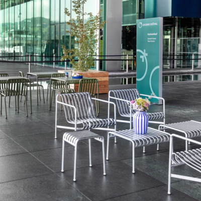 HAY loungestoel Palissade Low Hot Galvanised