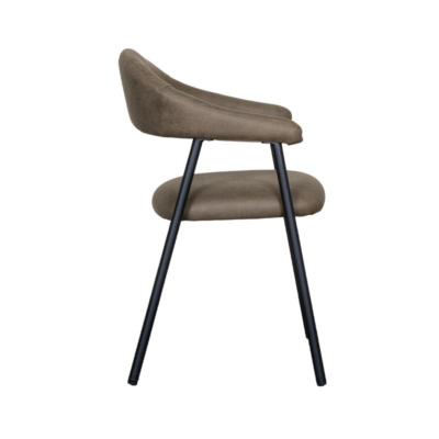 Eetkamerstoel Allure Macy-micro suède-set van 2