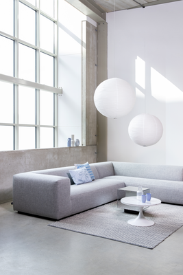 Koozo hoekbank Junior rechts Hoekbank Rechts: 313 + 712 | Stof: Beige - 900.65.1161 | Frame: Zwart | 2x koppelstuk