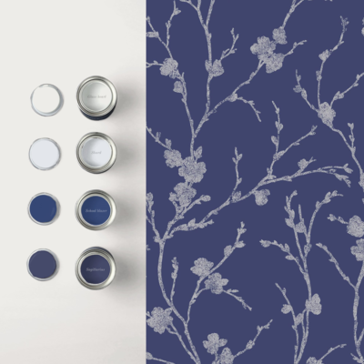 Graham &amp; Brown  vliesbehang  Meiying Cobalt