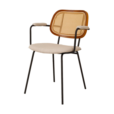 Rotan eetkamerstoel Jolie - met armleuningen