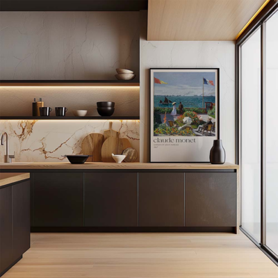 Poster Claude Monet - Terras in Sainte-Adresse