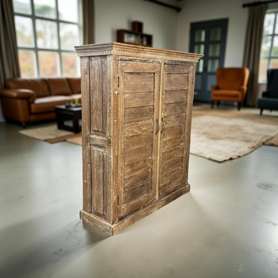 Kast 2 deur shutter naturel