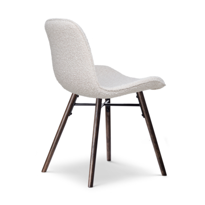 Eetkamerstoel Nena-Fé walnoot houten onderstel