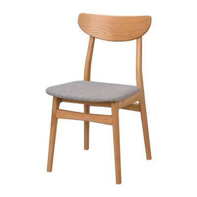 Eetkamerstoel Rodham eiken- gestoffeerde zitting