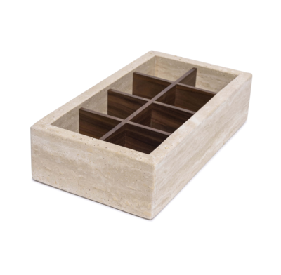 Opbergbox travertine 32,5x17,5
