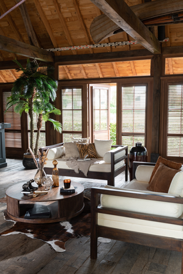 Slaapbank Carry Donkerbruin/Beige