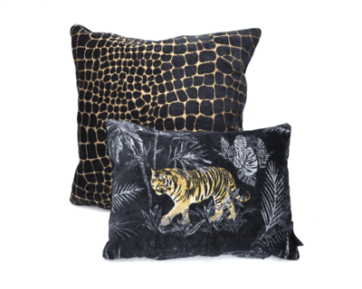 Kussen Krokodillenmotief