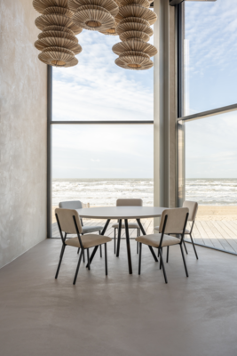 Studio HENK tafel New Classic Rond Quadpod, zwart frame - Smart Collectie