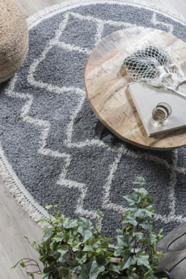 Vloerkleed Marrakesh Grey Rond