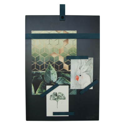 Magneetbord met magneetstrips