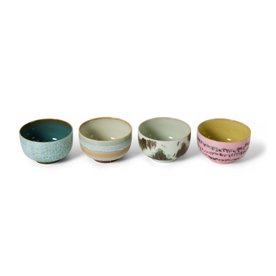 70s ceramics: noodle bowls, dada (set of 4)