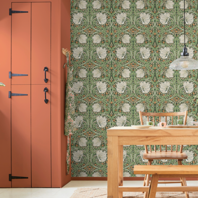 vliesbehang william morris at home pimpernel green