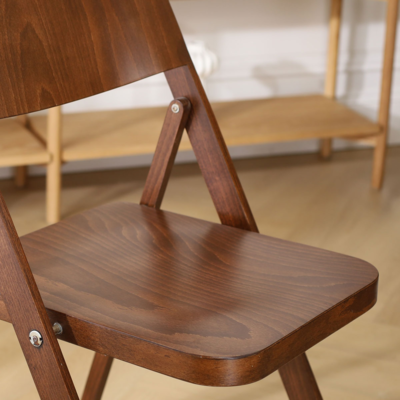 Flip - Houten klapstoel en rek