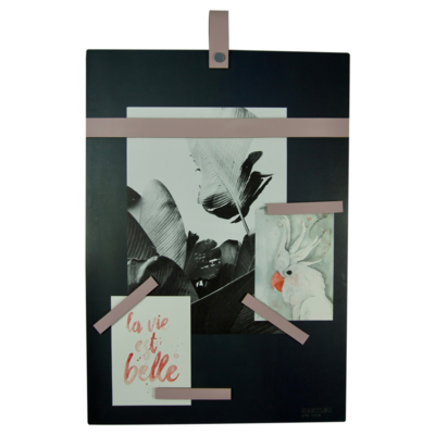 Magneetbord met magneetstrips