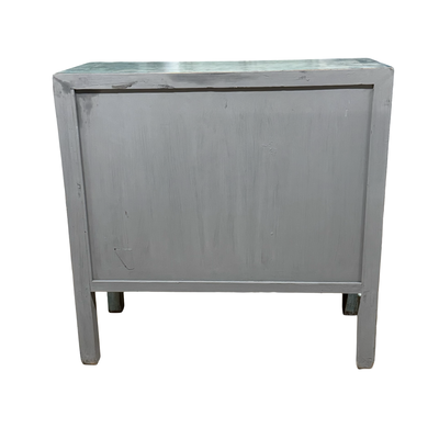 Kast blauw 3la 2deur uniek