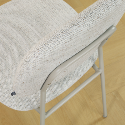 Eetkamerstoel Jasmijn - grijsbeige onderstel