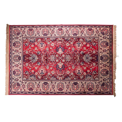 Dutchbone Vloerkleed Bid old red