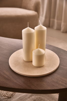 Travertine dienblad rond Ø30cm