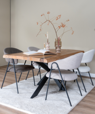 Eettafel Arvu mangohout spinpoot