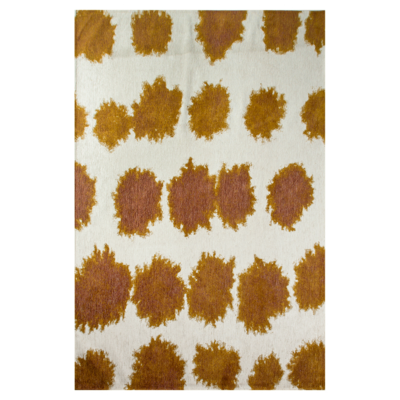 Paintball bruin structuurpatroon hedendaags abstract vloerkleed