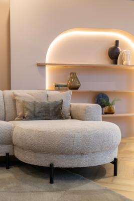 JaxxChoice hoekbank Liva beige