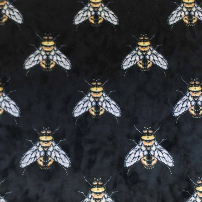 Kussen velvet hommel bijtjes
