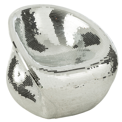 Discostoel Spiegels zilver