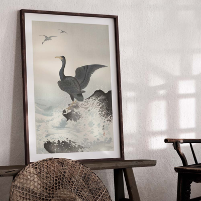 Poster Ohara Koson - Great Cormorant 