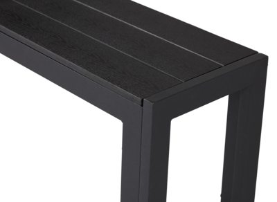 Tuinbank Dylan zwart - 132 x 30 cm
