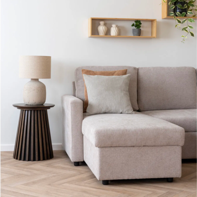 Ribstof sierkussen Mabel