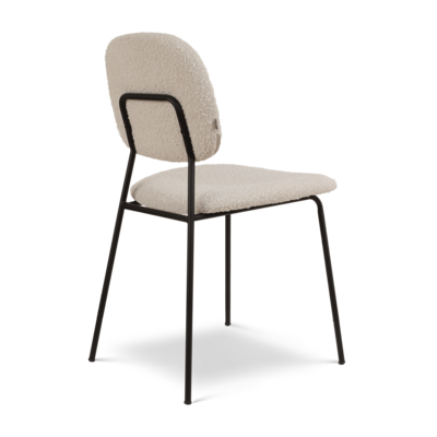 Eetkamerstoel Jasmijn - zwart onderstel