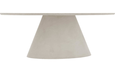 Bogard beton tafel ovaal | Light-grey