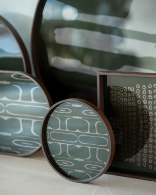 Second Nature glazen dienblad