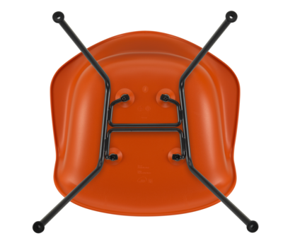 Vitra stoel Eames DAX Basic Dark onderstel