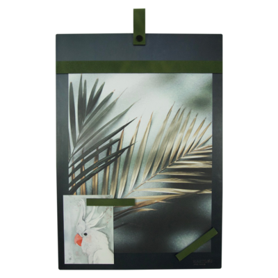 Magneetbord met magneetstrips