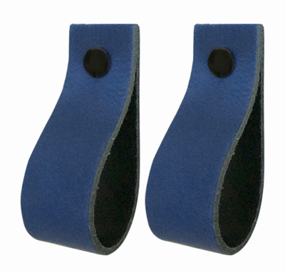 Leren handgrepen 'de lus' maat S | set van 2 - incl. 4 schroefjes