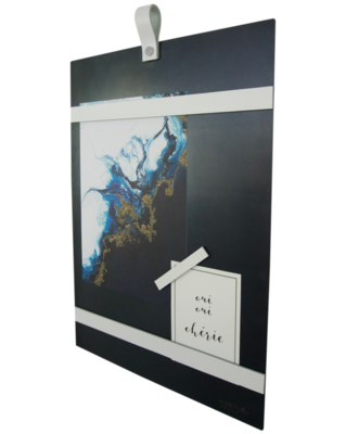 Magneetbord met magneetstrips