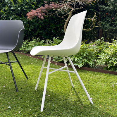 Tuinstoel Noa-Pip - wit onderstel