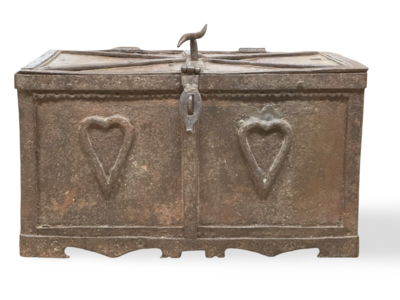 Ijzeren oude kist uniek