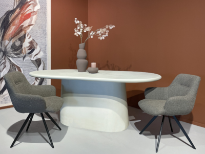 Eettafel ovaal Stone 200