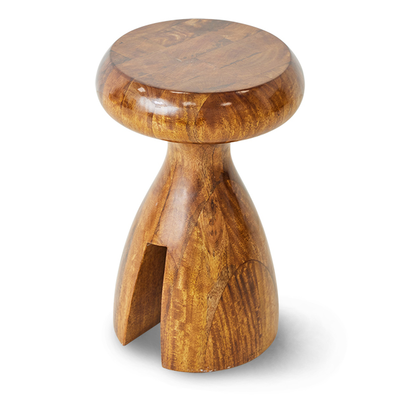 HK wooden stool chestnut
