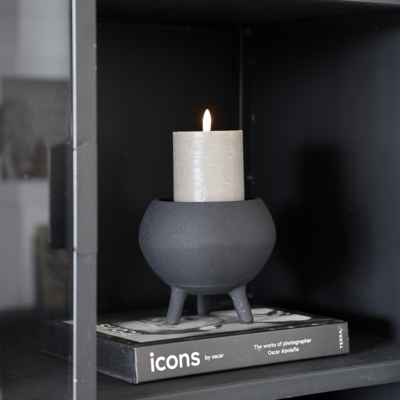 kandelaar Luro rough black