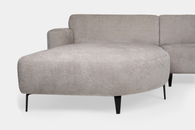 JaxxChoice hoekbank Loren lichtgrijs