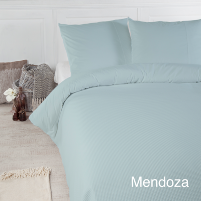 Dekbedovertrek Papillon Mendoza wafelstructuur Licht Groen