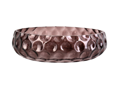 Fruitschaal Speckles glas large